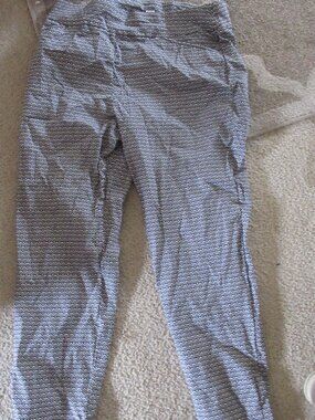 Chico's perfect stretch  Crop Pants Womens 2.5 l xl 14 geo print pull on